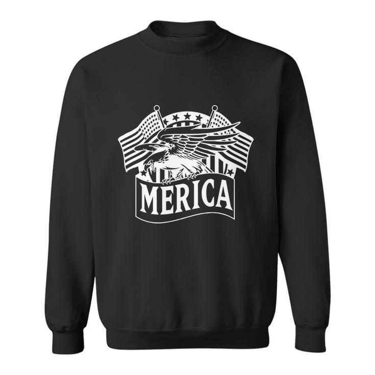 American Flag Merica Tee Eagle Mullet 4Th Of July Usa Gift Sweatshirt