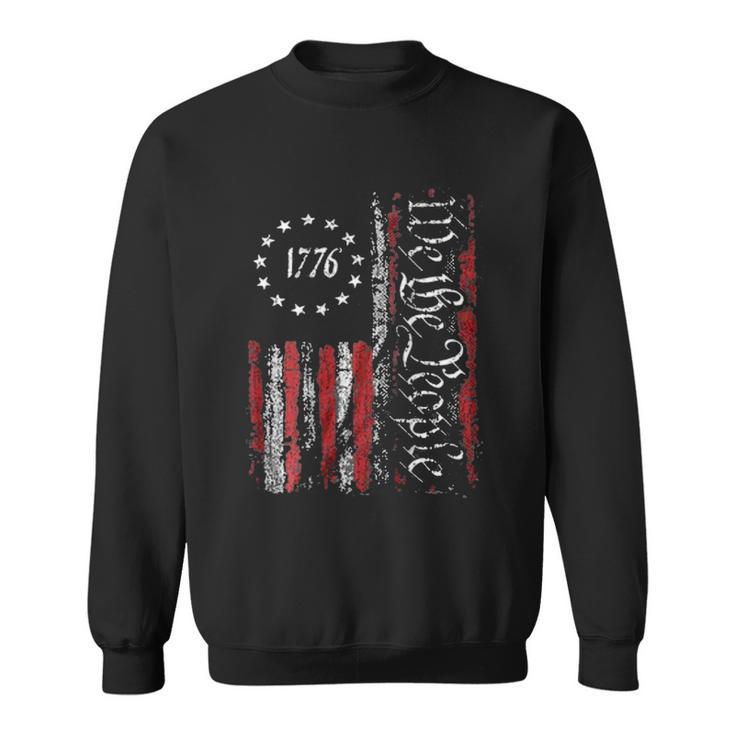 American Flag Patriotic 1776 We The People Usa Sweatshirt