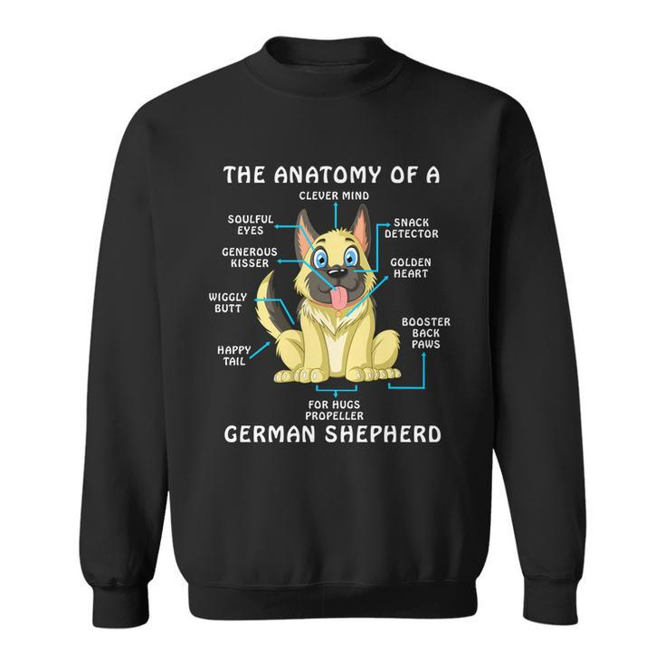 Anatomy Of German Shepherd Sweatshirt