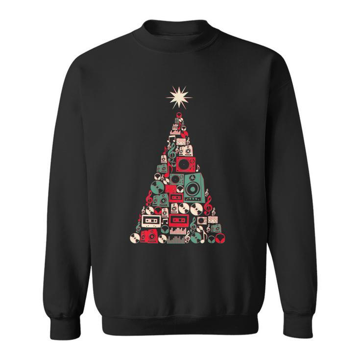 Audio Music Fan Christmas Tree Sweatshirt