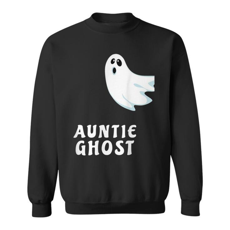 Auntie Ghost Funny Spooky Halloween Ghost Halloween Mom  Sweatshirt