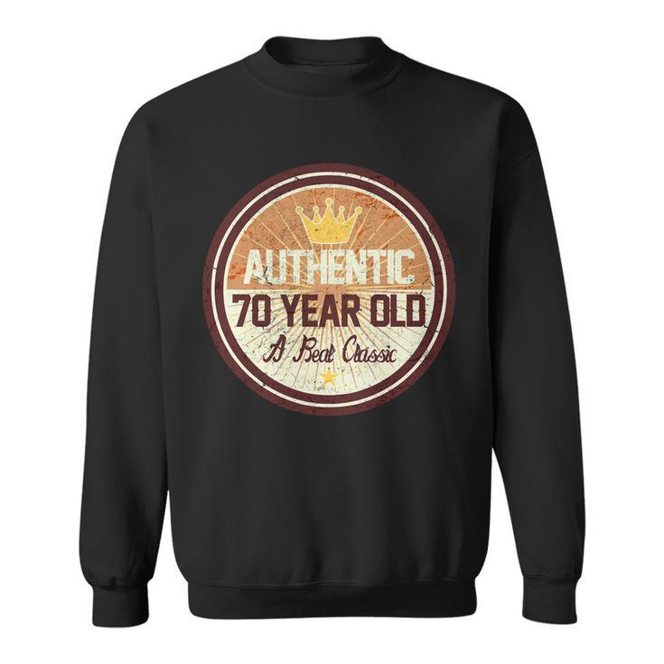 Authentic 70 Year Old Classic 70Th Birthday Tshirt Sweatshirt