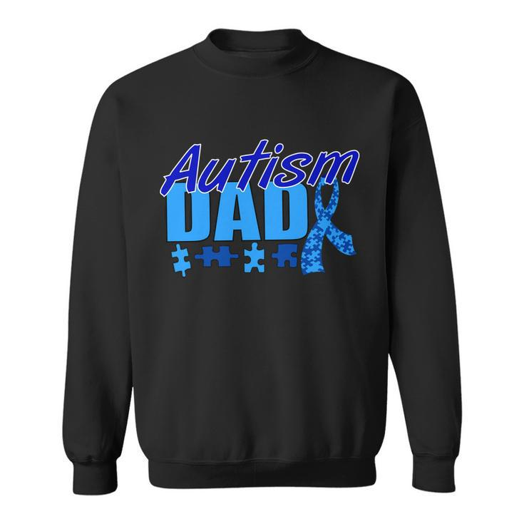 Autism Dad Awareness Ribbon Tshirt Sweatshirt