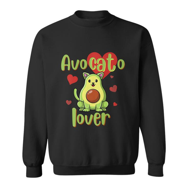 Avocato Avocado Cat Mom Cat Dad Lover Funny Cute Graphic Design Printed Casual Daily Basic Sweatshirt