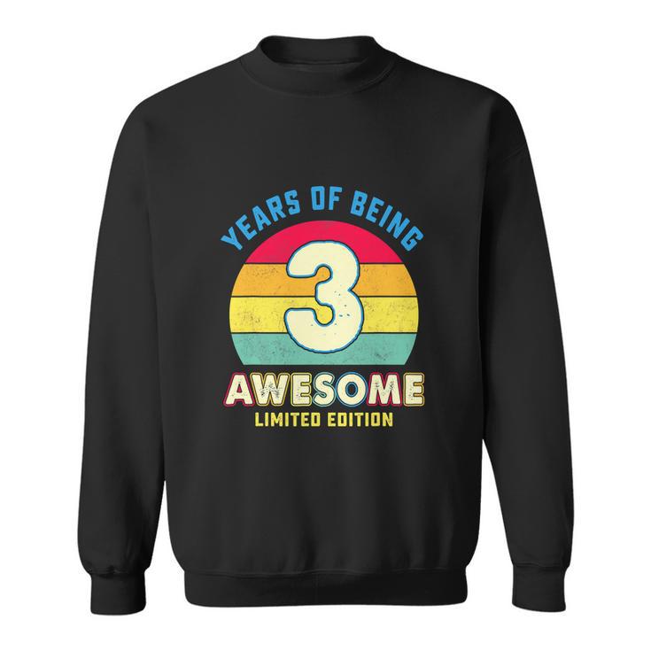 Awesome Retro 3Rd Birthday Boy Girl Sweatshirt