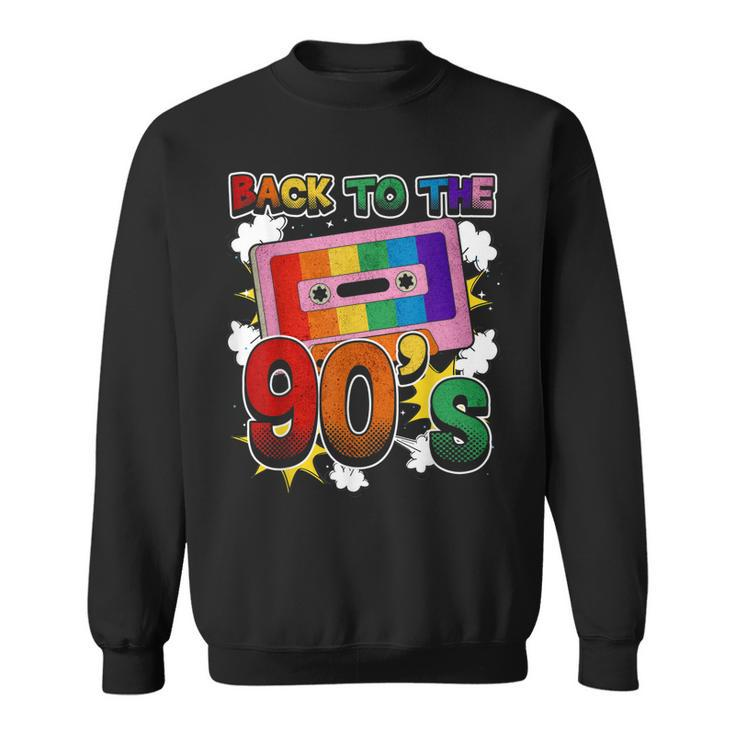 Back To The 90S 90S Disco Radio And Techno Era Vintage Retro  Men Women Sweatshirt Graphic Print Unisex