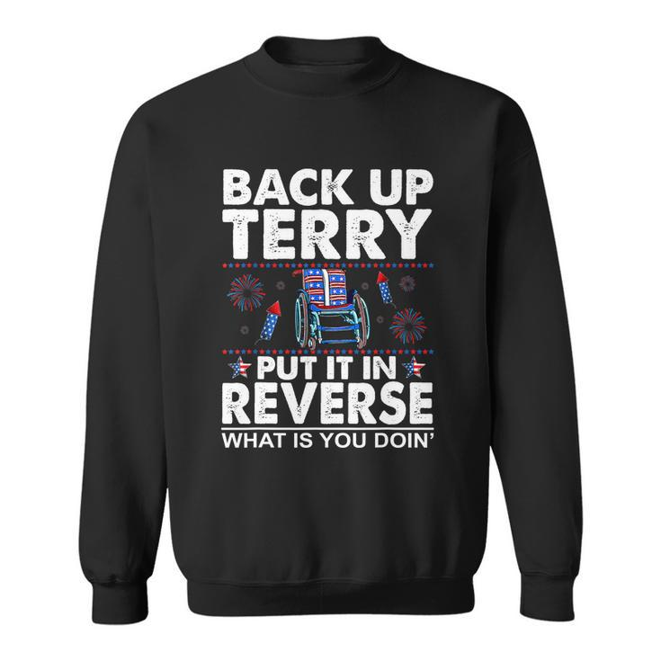 Back Up Terry Put It In Reverse Firework Funny 4Th Of July V2 Sweatshirt