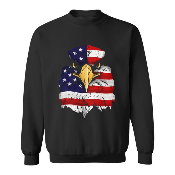 Bald Eagle 4Th Of July American Flag Patriotic Freedom Usa V2 Sweatshirt