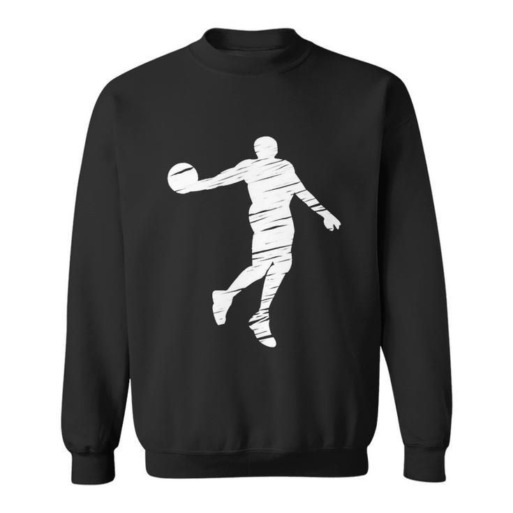 Basketball Player Retro Lines Gift Sweatshirt