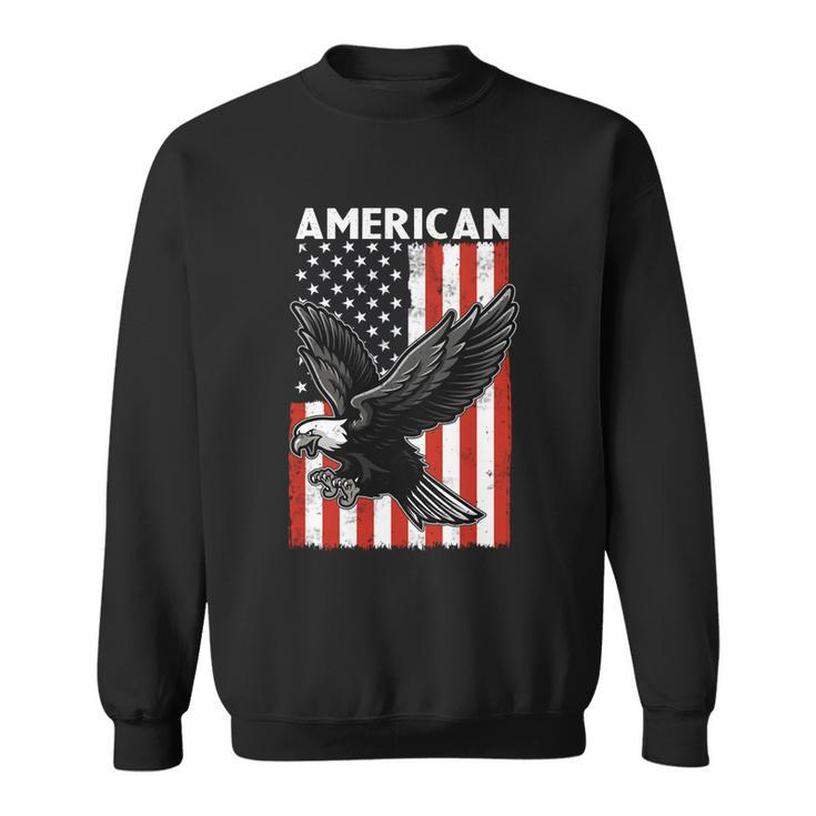 Beautiful Flying American Bald Eagle Mullet 4Th Of July Gift Sweatshirt