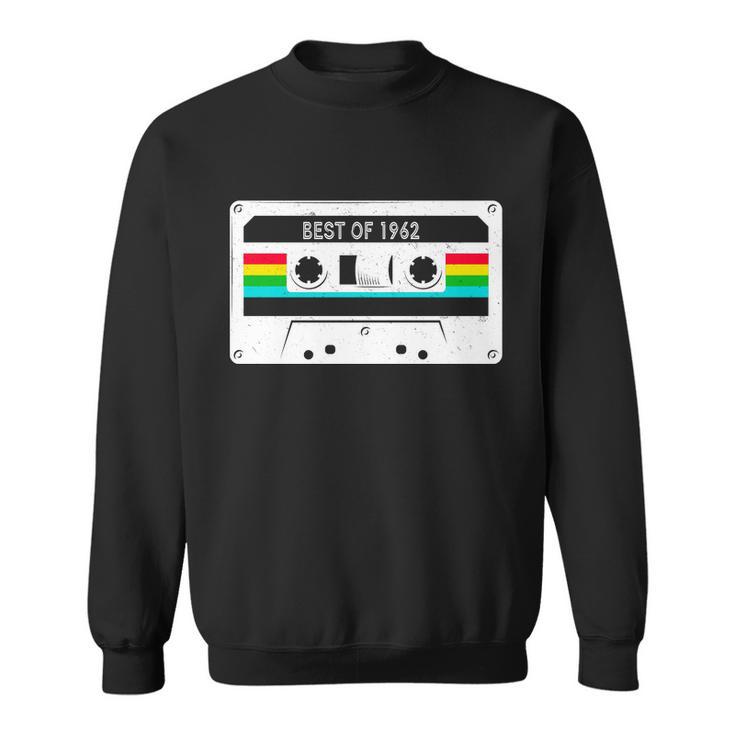 Best Of 1962 Retro 60Th Birthday Mixtape Sweatshirt