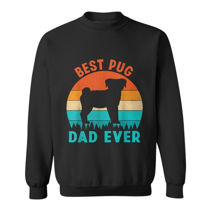 Best Pug Dad Ever Funny Gifts Dog Animal Lovers Walker Cute Graphic Design Printed Casual Daily Basic Sweatshirt