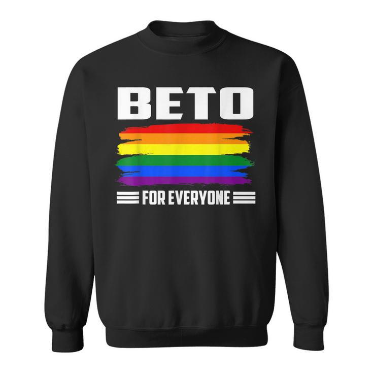 Beto For Everyone Pride Flag   Men Women Sweatshirt Graphic Print Unisex