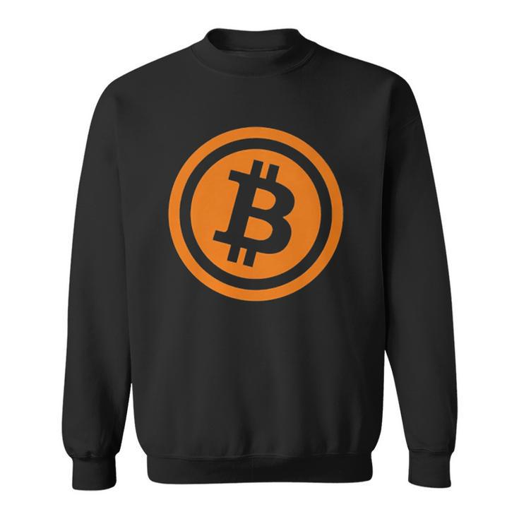 Bitcoin Logo Emblem Cryptocurrency Blockchains Bitcoin  Sweatshirt