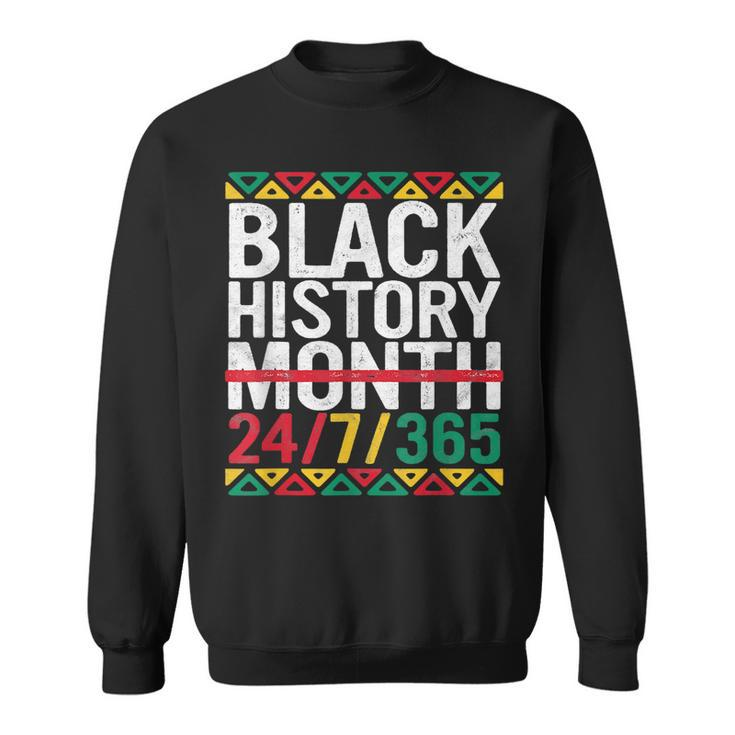 Black History Month 2022 Black History 247365 Melanin  Men Women Sweatshirt Graphic Print Unisex