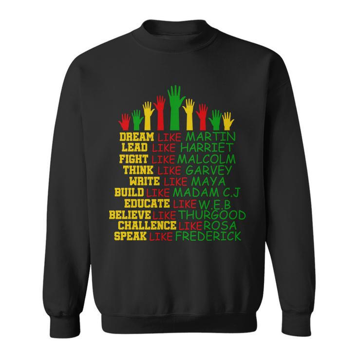 Black History Month Famous Figures Sweatshirt
