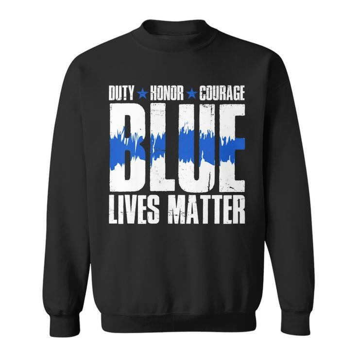 Blue Lives Matter Tshirt Sweatshirt