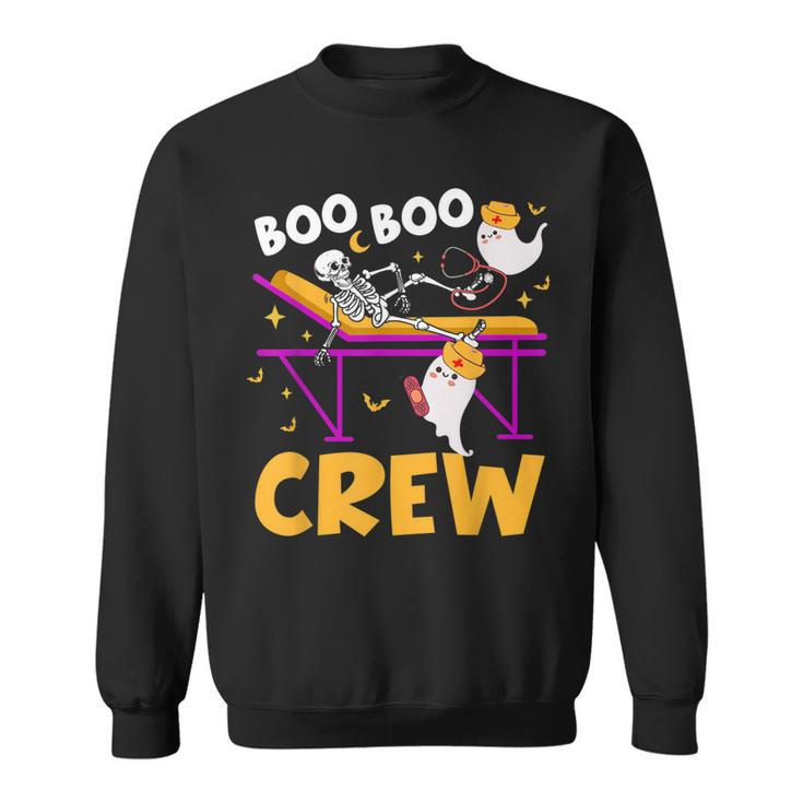 Boo Boo Crew Nurse  Funny Ghost Women Halloween Nurse  Sweatshirt