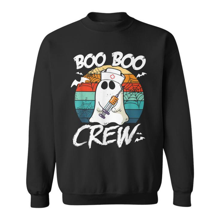 Boo Boo Crew Nurse  Funny Ghost Women Halloween Nurse  V2 Sweatshirt