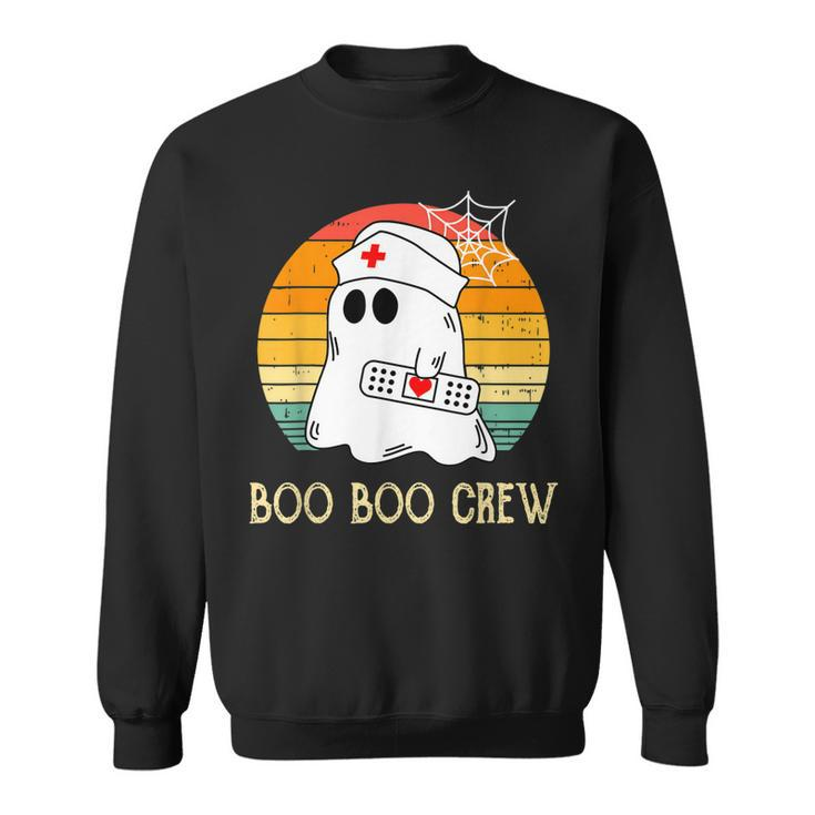 Boo Boo Crew Nurse Ghost Funny Halloween Costume  Sweatshirt