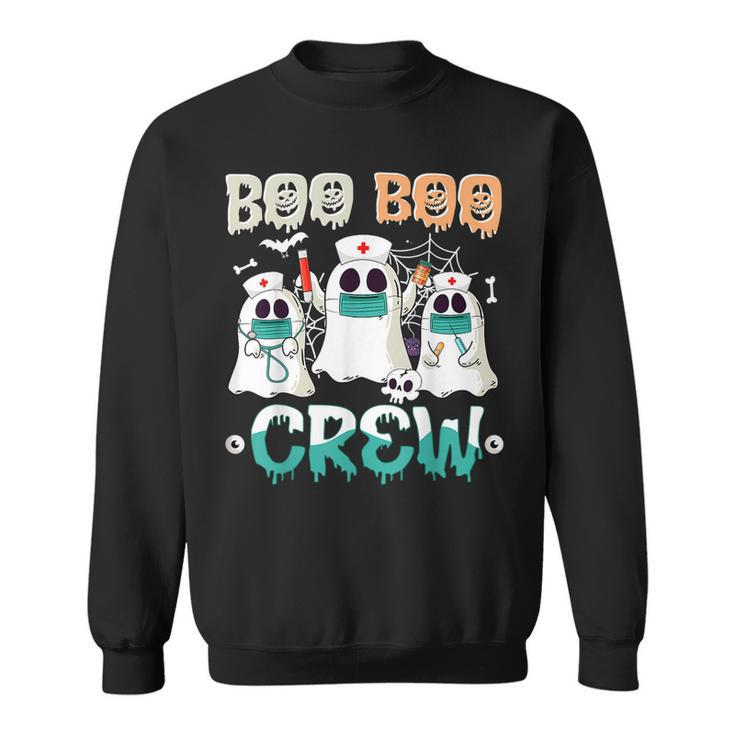 Boo Boo Crew Nurse Halloween Ghost Costume Matching  Sweatshirt