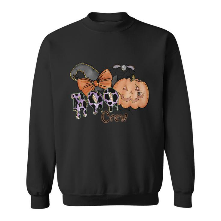 Boo Crew Pumpkin Halloween Quote V2 Sweatshirt