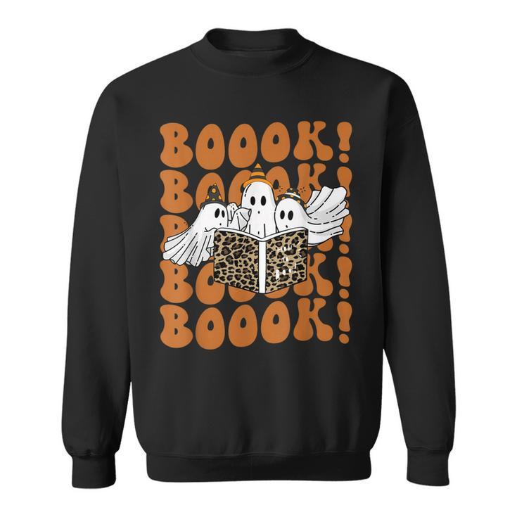 Booook Ghosts T  Boo Read Books Library Gift Funny  Men Women Sweatshirt Graphic Print Unisex