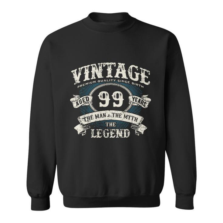 Born In 1923 Vintage Classic Dude 99Th Years Old Birthday Sweatshirt