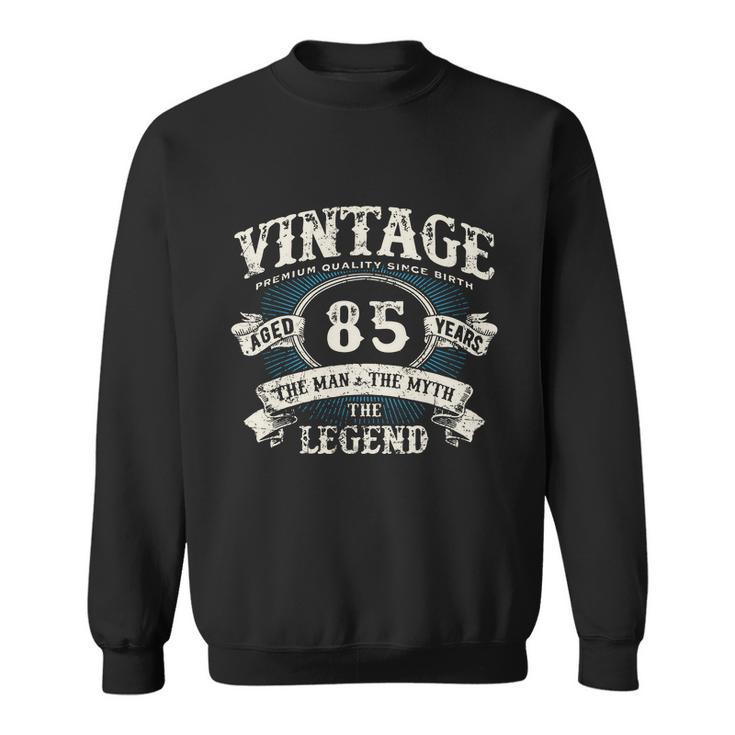 Born In 1937 Vintage Classic Dude 85Th Years Old Birthday Sweatshirt