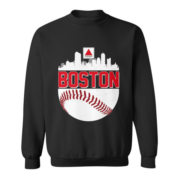 Boston Skyline Fenway Baseball Sports Logo Tshirt Sweatshirt