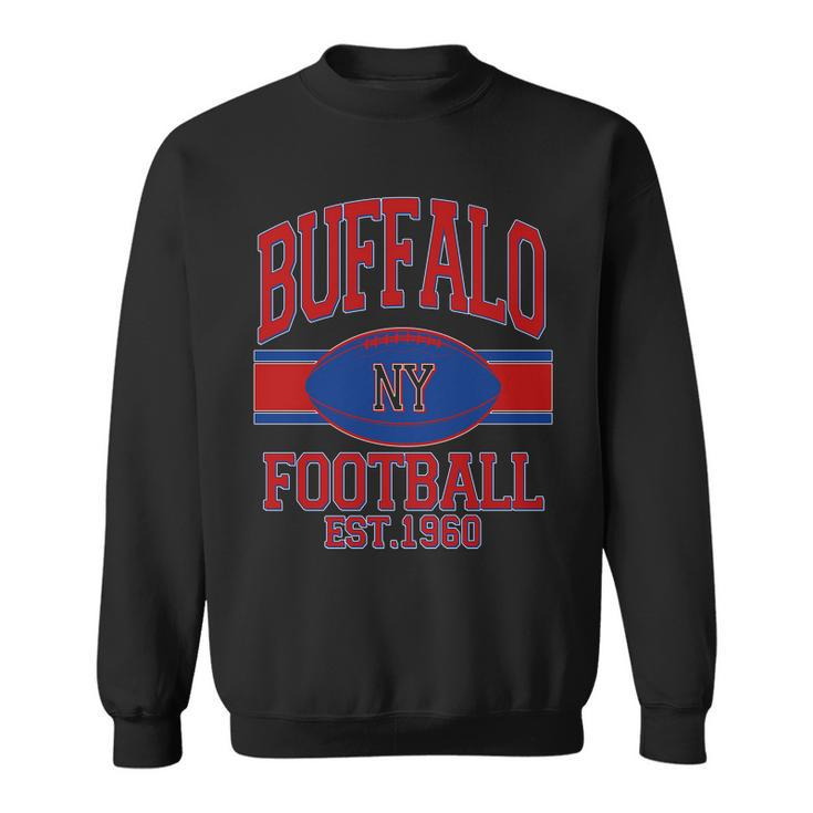 Buffalo New York Football Classic Logo Fan Sweatshirt