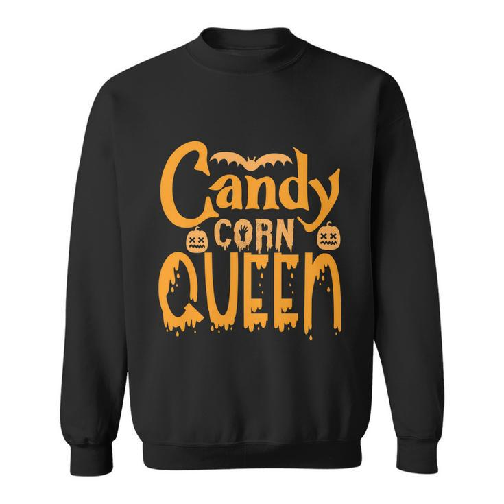 Candy Corn Queen Halloween Quote Sweatshirt
