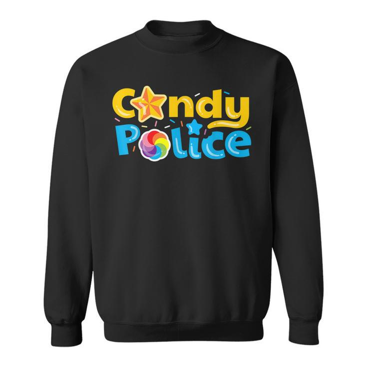 Candy Police Cute Funny Trick Or Treat Halloween Costume  Sweatshirt