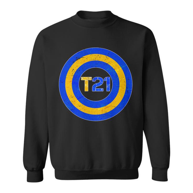 Captain T21 Shield - Down Syndrome Awareness Sweatshirt