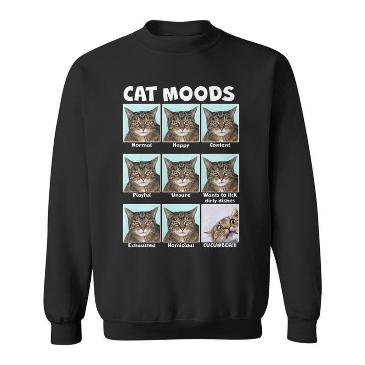 Cat Moods Funny Meme Tshirt Sweatshirt