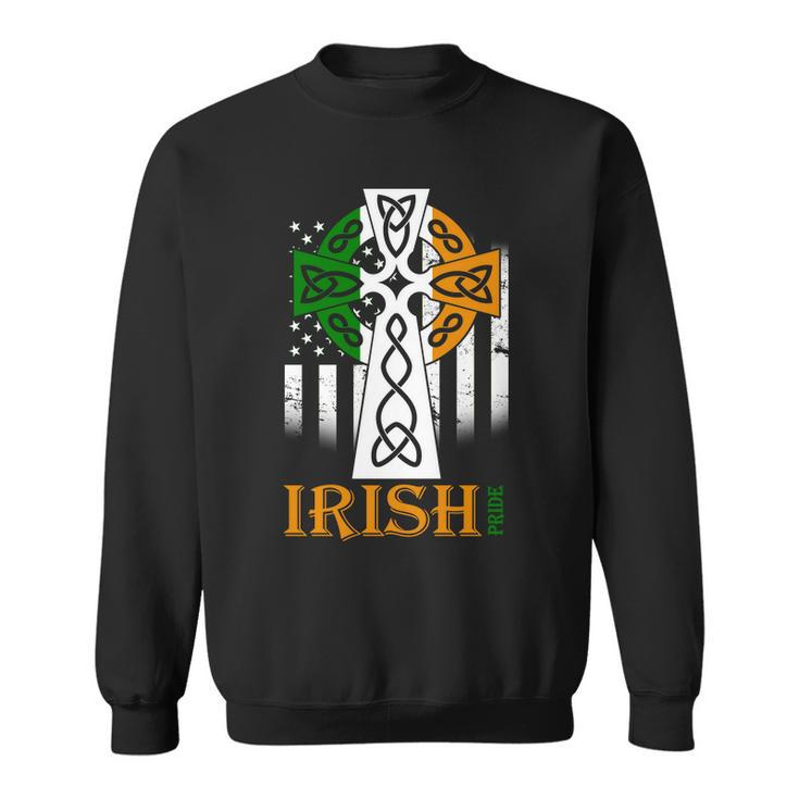 Celtic Cross Irish American Pride Sweatshirt