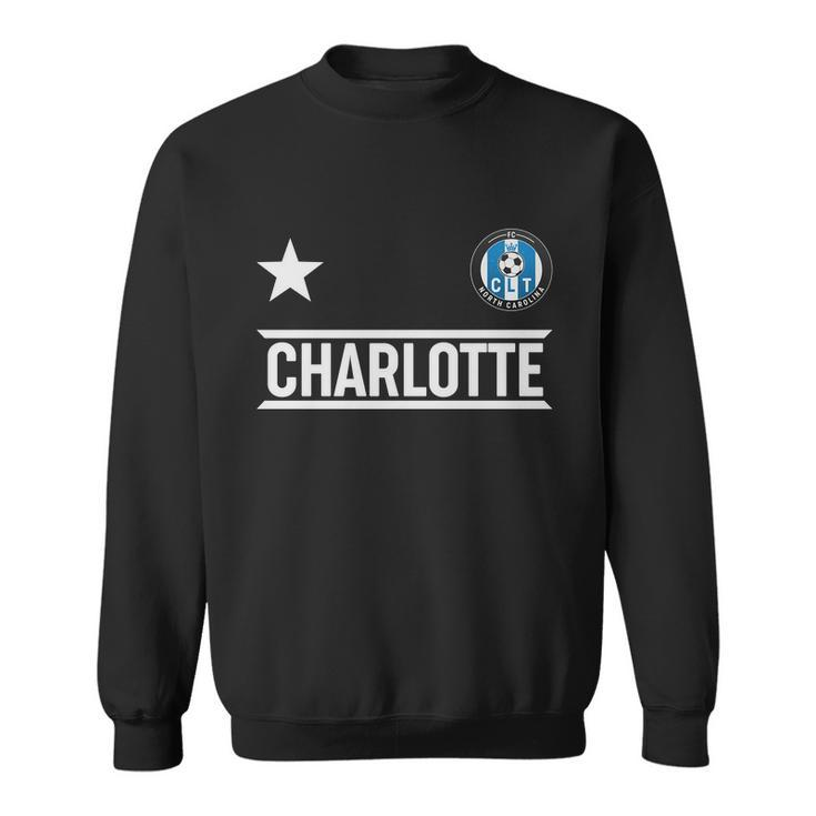 Charlotte North Carolina Soccer Jersey Sweatshirt