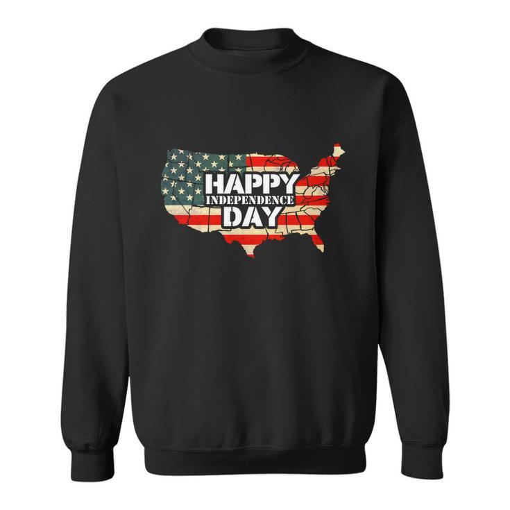 Cheerful Happy Independence Day Artwork Gift Happy 4Th Of July Gift Sweatshirt