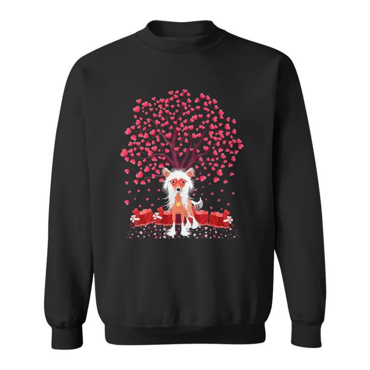 Chinese Crested Dog Lover Chinese Crested Valentine&8217S Day Sweatshirt