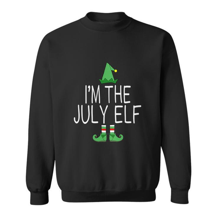Christmas In July Funny Im The July Elf Sweatshirt