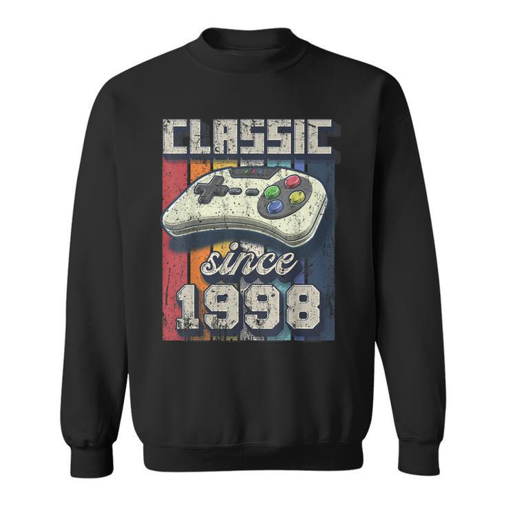 Classic 1998 24Th Birthday Retro Video Game Controller Gamer  Sweatshirt