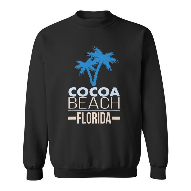 Cocoa Beach Florida Palm Tree Sweatshirt