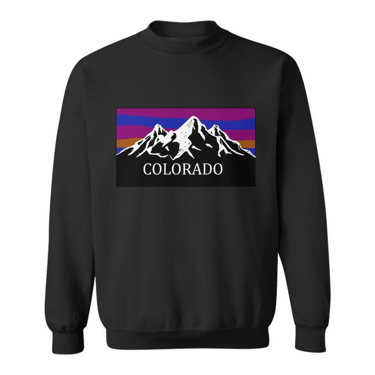 Colorado Mountains Outdoor Flag Mcma Sweatshirt