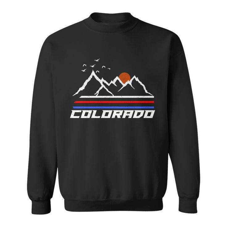 Colorado Mountains Retro Vintage Sweatshirt