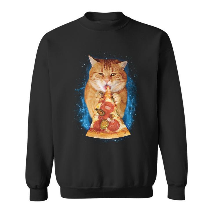 Pizza cat sweatshirt best sale