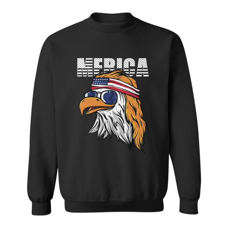 Cool Merica Eagle Mullet Usa 4Th Of July Gift Sweatshirt