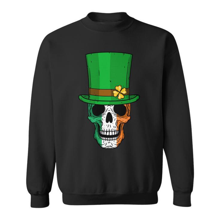 Cool St Patricks Day Irish Skull Tshirt Sweatshirt