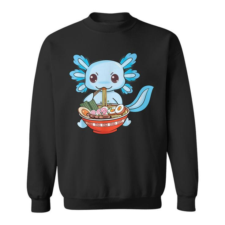 Cute Axolotl Ramen Noodles Anime Kawaii Kids Boys N Girl  Men Women Sweatshirt Graphic Print Unisex