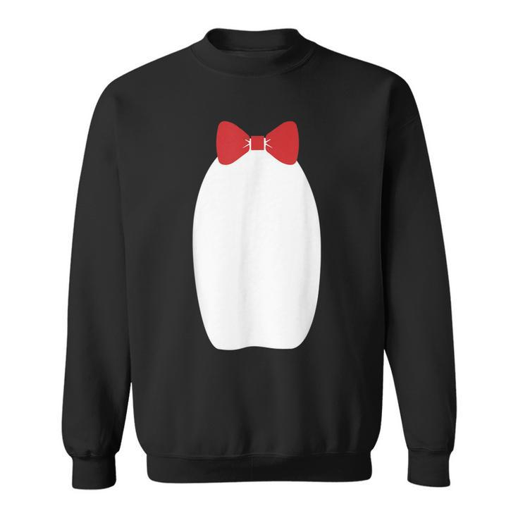 Cute Fancy Penguin Bow Tie Halloween Costume Funny   Men Women Sweatshirt Graphic Print Unisex