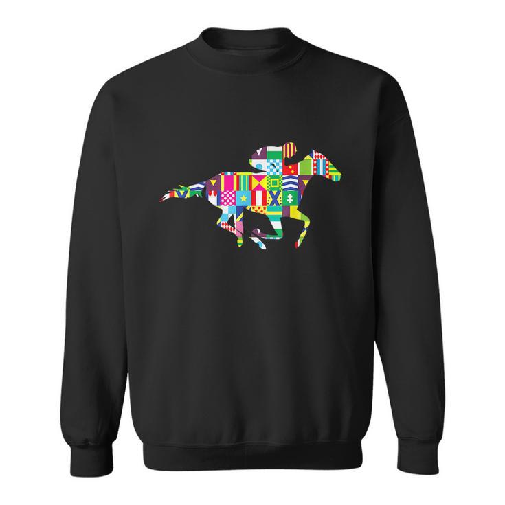 Cute Kentucky Horse Racing Silks Sweatshirt